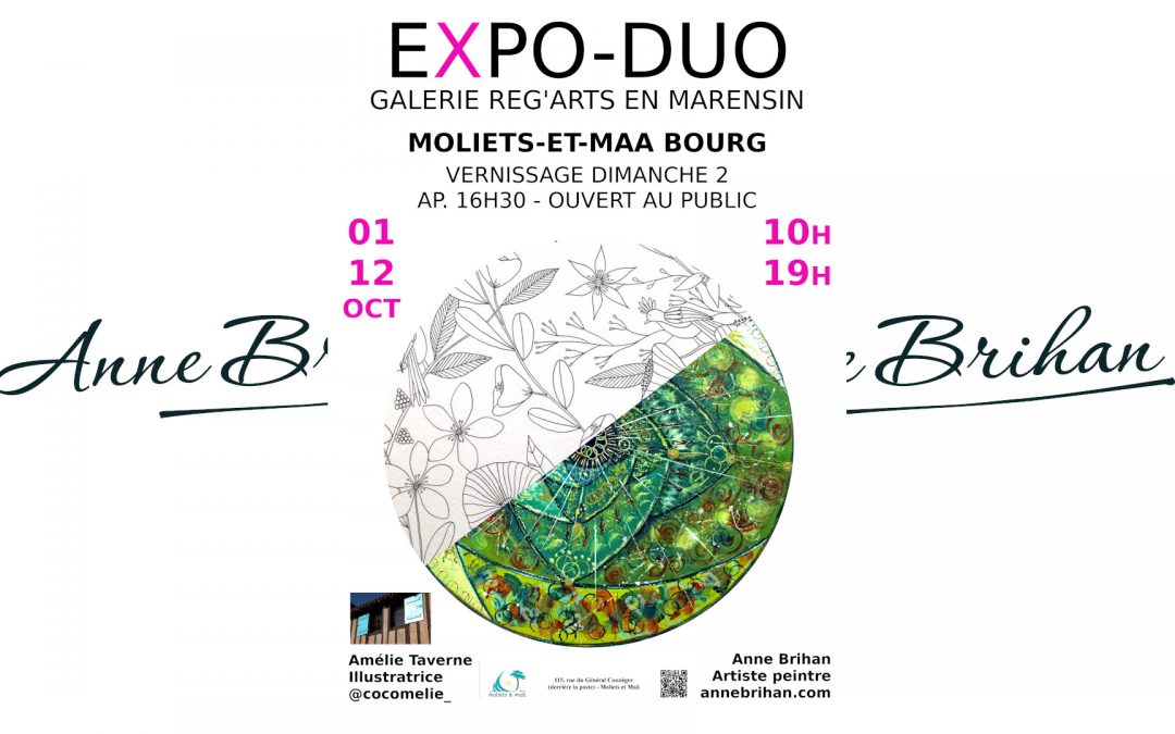 Anne Brihan : Exposition – Moliets-et-Maa – Octobre 2022